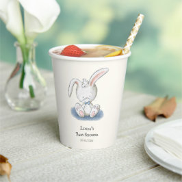 Gobelets En Papier Baby shower lapin mignon