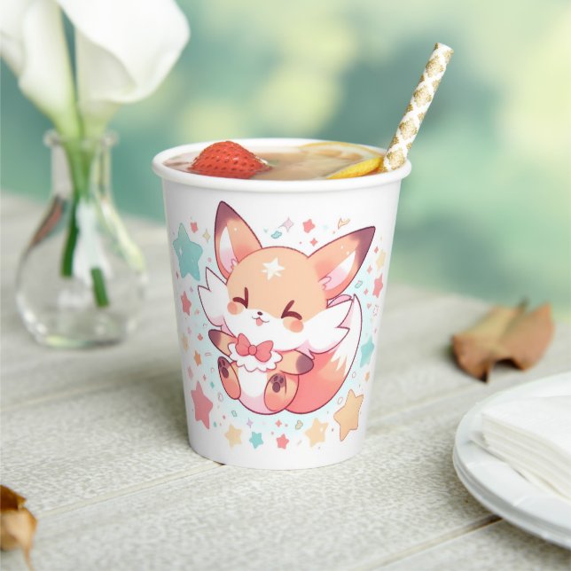 Gobelets En Papier Baby shower Majestic Woods Fox (Insitu)