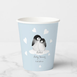 Gobelets En Papier Baby shower Pingouin mignon