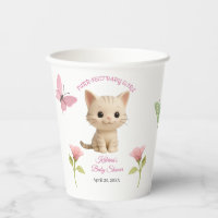 Baby shower Purr-fect bébé fille chaton