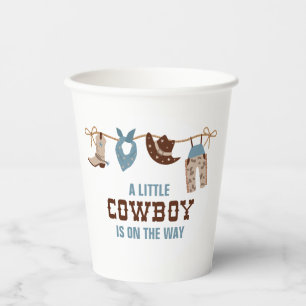 Gobelets En Papier Baby Shower Rodeo Cow-boy Western