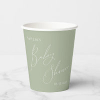 Baby shower Whimsical Sage Green
