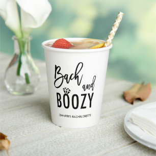 Gobelets En Papier Bach et Boozy Bachelorette