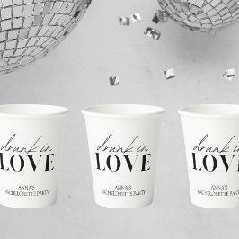 Gobelets En Papier Bachelorette Drunk in Love