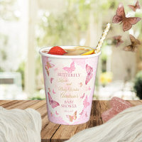 Baisers à papillon et voeux de bébé Baby shower fi