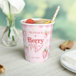 Gobelets En Papier Baisy mignonne fraise première photo Briquet