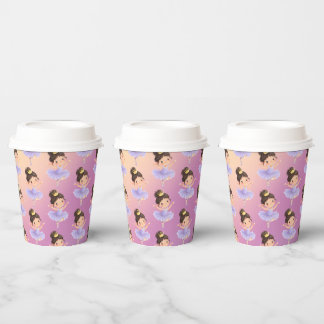 Gobelets En Papier Bal de la petite princesse violette