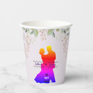 Gobelets En Papier Balises cadeaux mariage violet