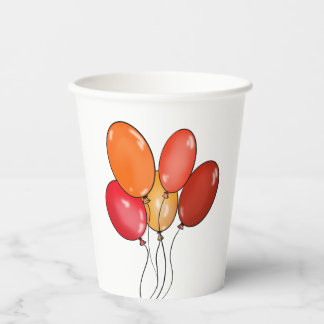 Gobelets En Papier Ballons vibes heureuses