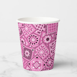 Gobelets En Papier Bandanna rose