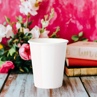 Gobelets En Papier Bande rose et blanche