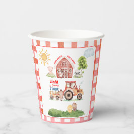 Gobelets En Papier Barnyard Fun Any Age Birthday
