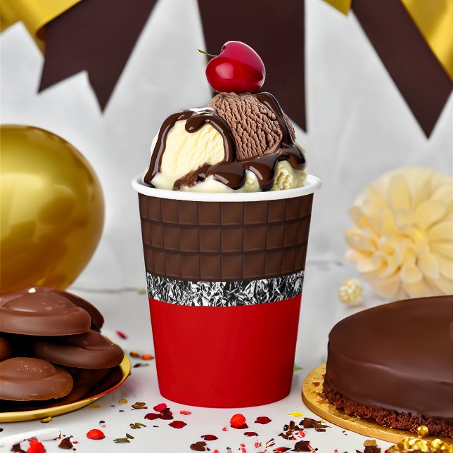 Gobelets En Papier Barre à bonbons au chocolat (Créateur téléchargé)