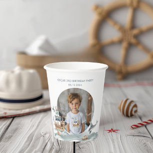 Gobelets En Papier Bateau pirate avec Animaux Fête des enfants
