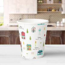 Bâtiments voisins Bienvenue Baby shower Motif