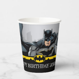 Gobelets En Papier Batman   Chalkboard Joyeux anniversaire