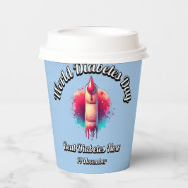 Gobelets En Papier Battez Le Diabète Maintenant. Journée mondiale du