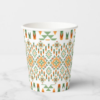 Gobelets En Papier Beau Motif Africain