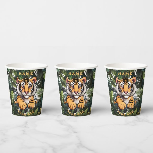 Gobelets En Papier Bébé mignon Lion enfants (Multi)