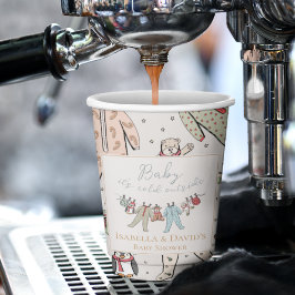 Gobelets En Papier Bébé son Baby shower froid à l'extérieur de l'hive