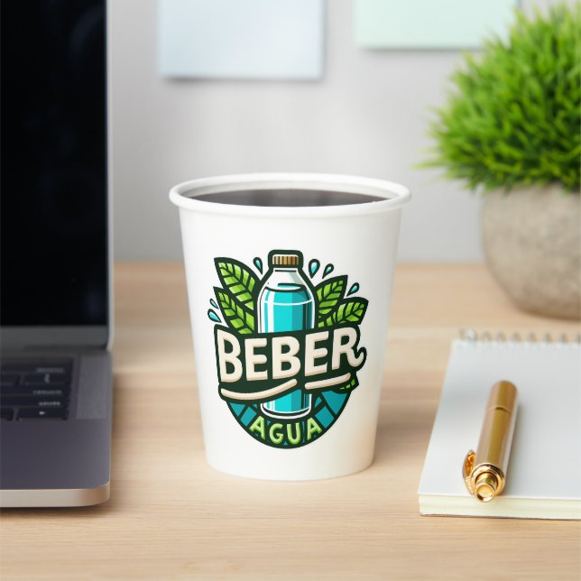 Gobelets En Papier Beber agua (Insitu)