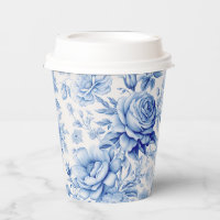 Belle Roses et Fleurs sauvages Bleus & Blancs