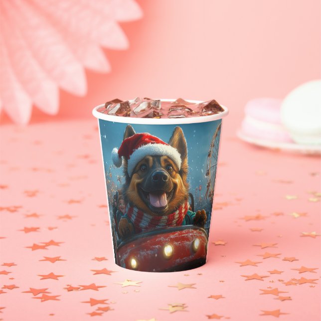 Gobelets En Papier Berger belge Roller Dessous de verre Noël (Insitu)