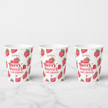 Berry rouge fraise Baby shower doux