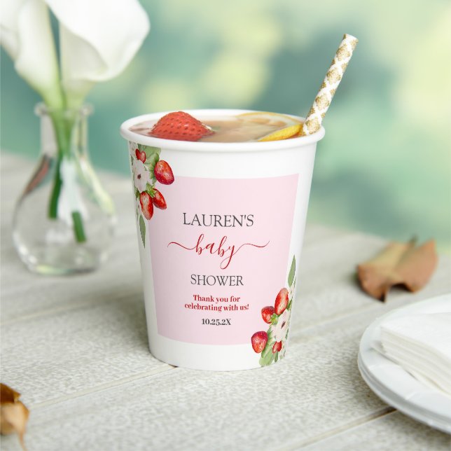 Gobelets En Papier Berry Sweet Baby shower (Insitu)