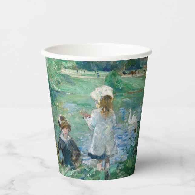 Gobelets En Papier Berthe Morisot - À côté d'un lac (Recto)