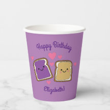 Beurre d'arachide et Jelly fête d'anniversaire PBJ