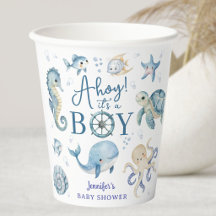Bienvenue C'est Un Garçon Baby Shower Marin