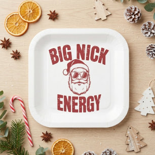 Gobelets En Papier Big Nick Energy Funny Père Noël Rude Christmas Jok