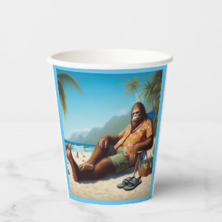 Gobelets En Papier Bigfoot sur la plage
