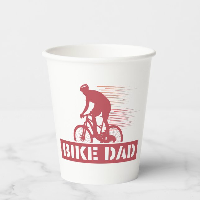 Gobelets En Papier Bike Papa (Recto)