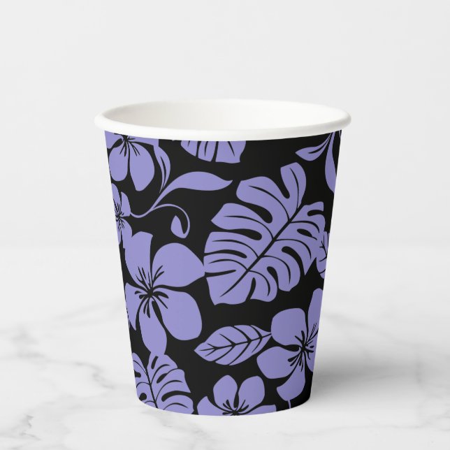 GOBELETS EN PAPIER BIKINI ROSE (NOIR/LAVEUR) (Recto)