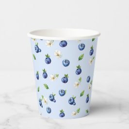 Gobelets En Papier Bleu Berry Baby shower doux