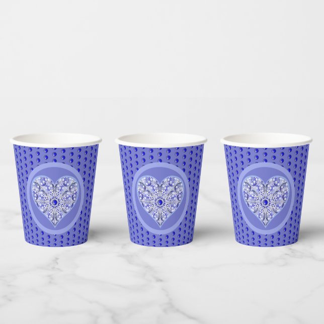 Gobelets En Papier Bleu de dentelle en céramique de Grèce (Multi)