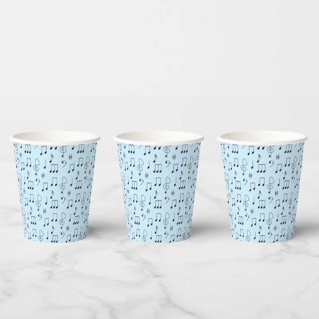 Gobelets En Papier Bleu juste noté (Multi)