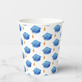 Gobelets En Papier Bleu Motif simple