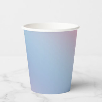 Gobelets En Papier Bleu rose ombre dégradé Blur abstrait Design