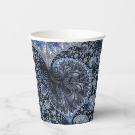 Gobelets En Papier Bleus Abstract
