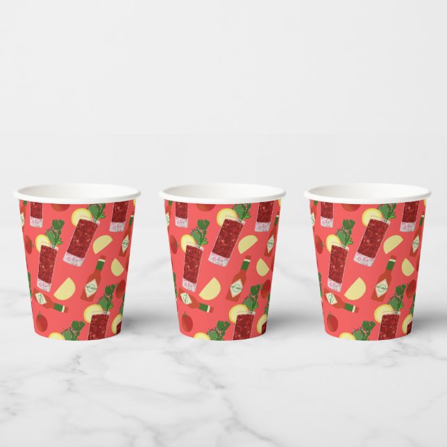 Gobelets En Papier Bloody Mary (Multi)