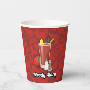 Gobelets En Papier Bloody Mary Cocktail Coupes en papier