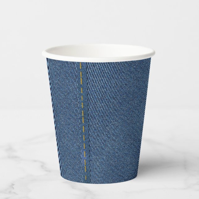 GOBELETS EN PAPIER BLUE DENIM (Recto)