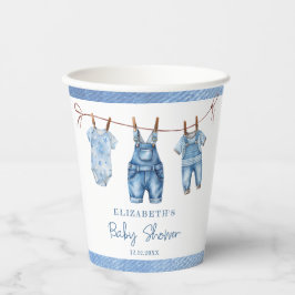Gobelets En Papier Blue Jean Baby Denim Baby shower garçon