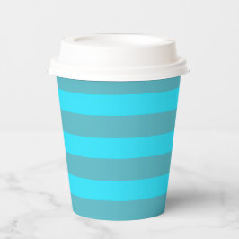 Gobelets En Papier Blue Stripes Sea Deep Ocean Party Élégant