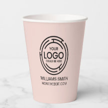 Blush Pink Professionnel Simple Logo Entreprise