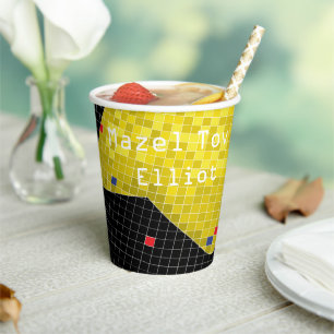 Gobelets En Papier BM Bar Bat mitzvah Coupe de papier Jeu sur