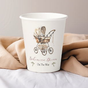 Gobelets En Papier Boho Chic Bear Air Ballotte Baby shower tasse en p